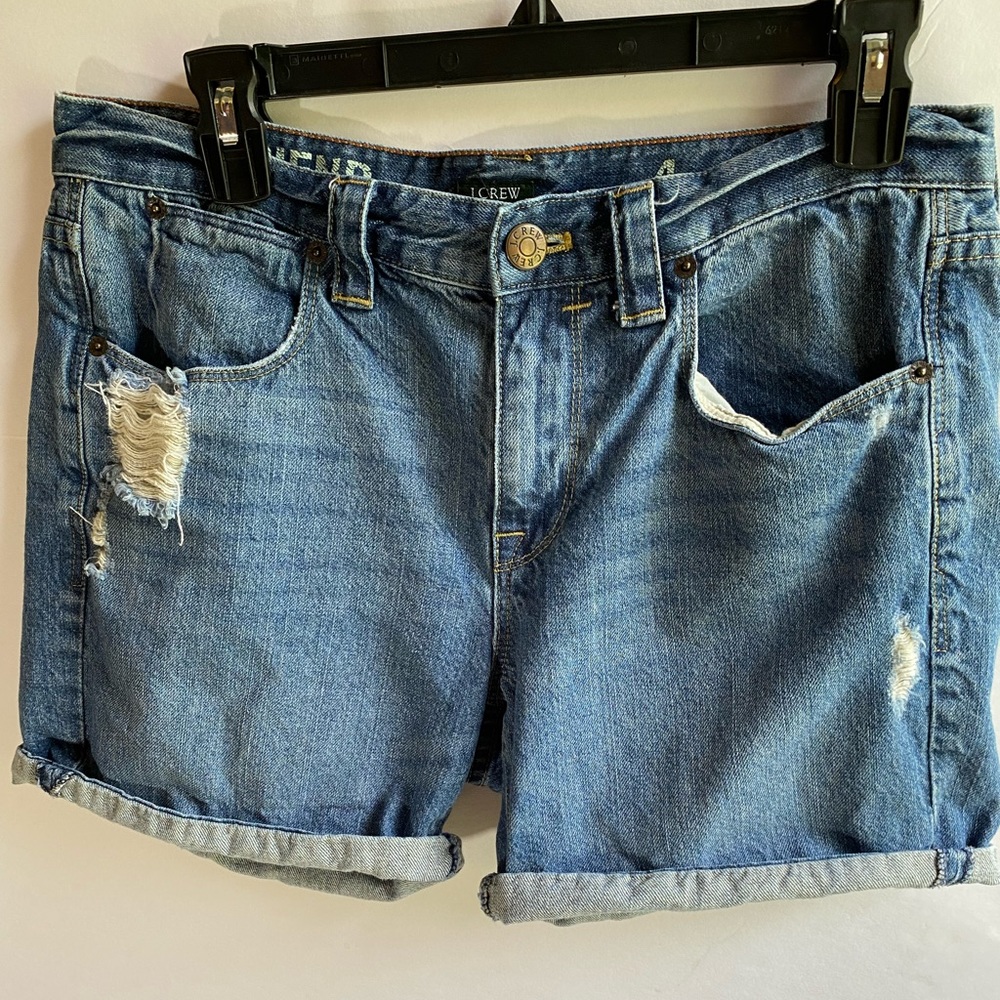 J CREW DENIM BOYFRIEND SHORTS